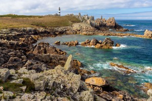 Ushant island sharp coastline